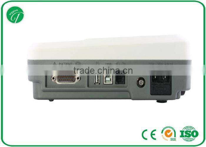 Single channel portable ECG machine price with standard 12 leads