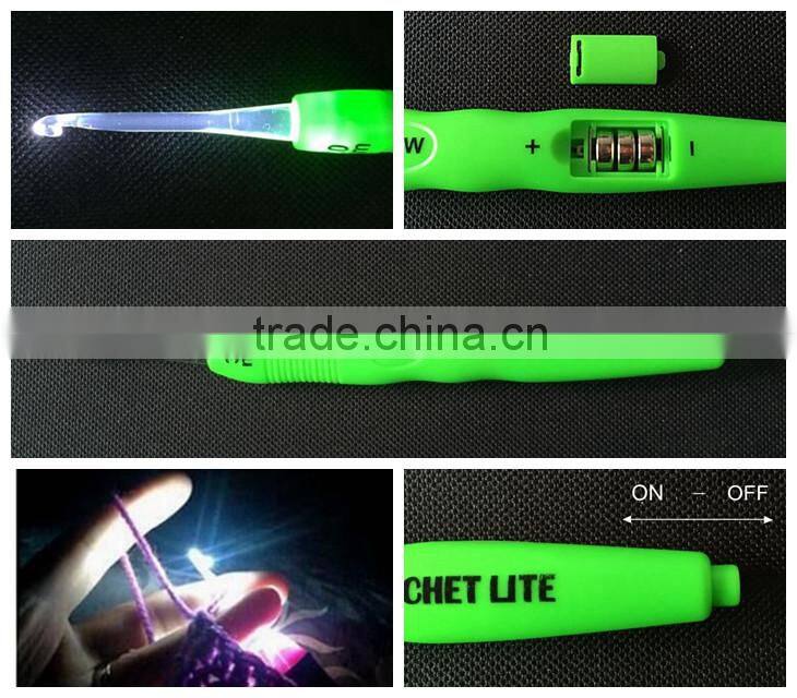 Crochet Lite Crochet Hooks, Size D/3.0mm,Green