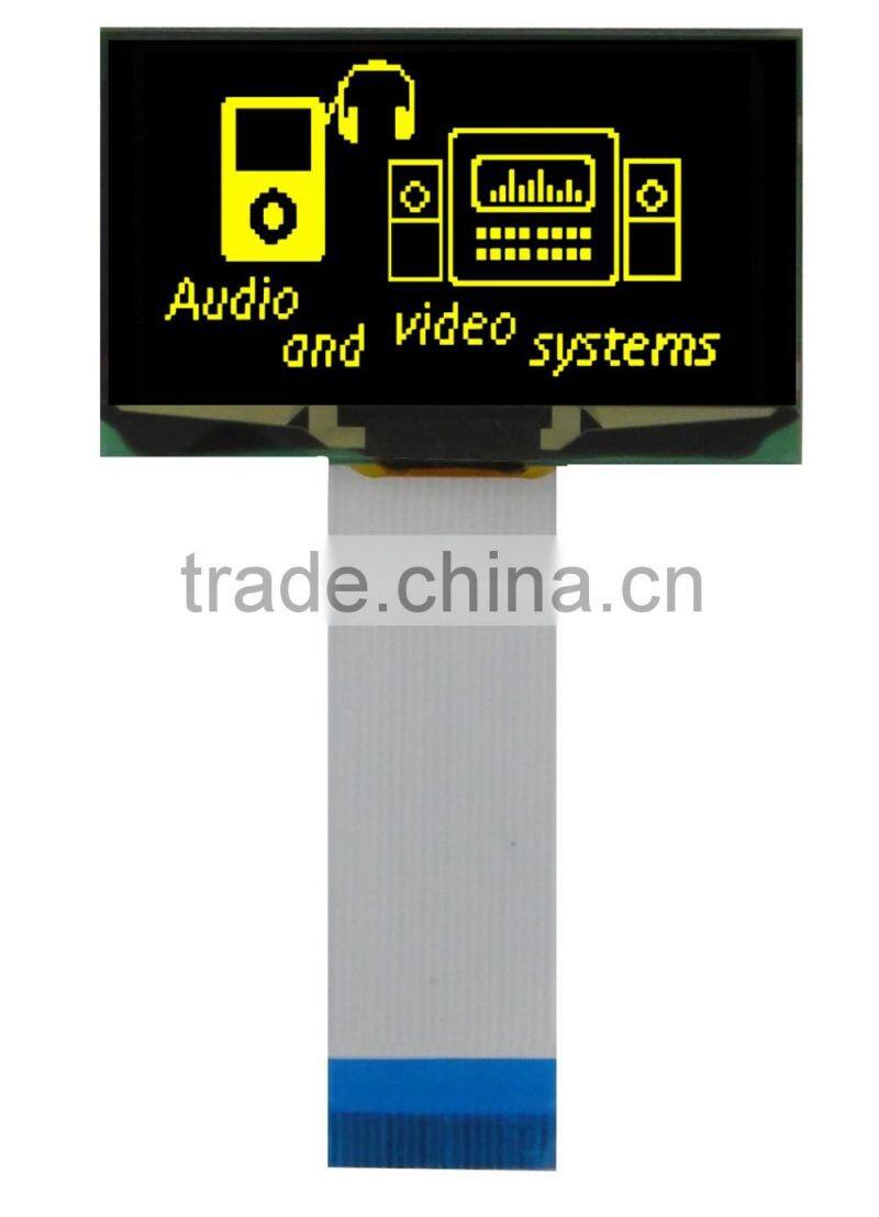 2.42 oled display oled lighting china yellow color with rs 128*64