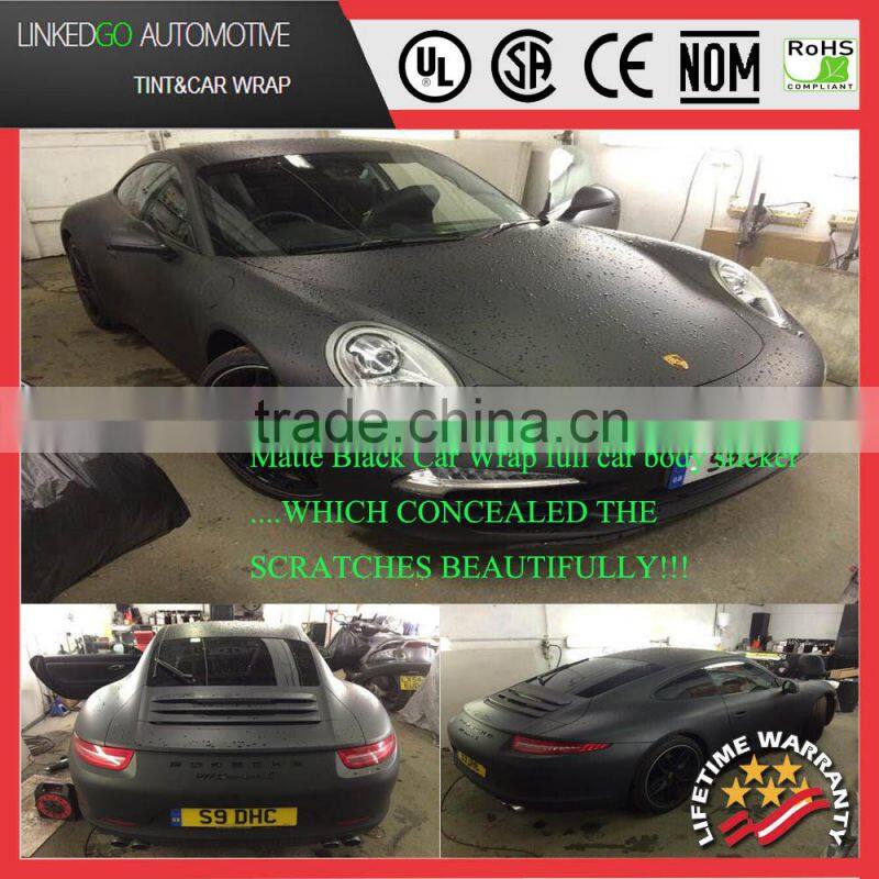 New Fashion Style Air Bubble Free Purple 1.52*30M Vinyl Sticker Matte Car Vinyl Wrap