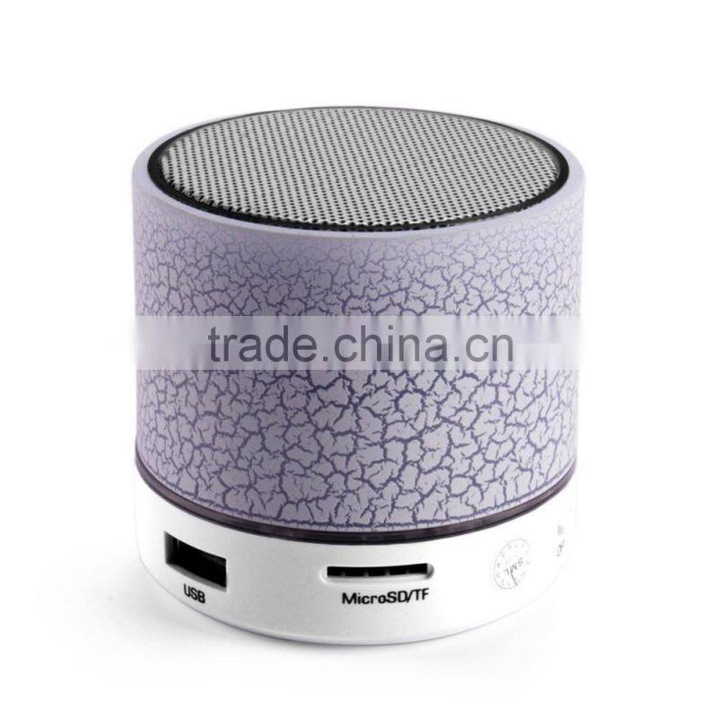 subwoofer with Colorful Mini Portable wireless metal LED bluetooth speaker