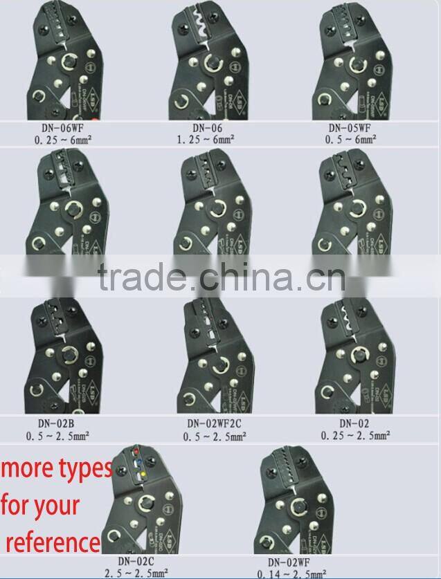 CE;ROHS;ISO certificate crimping plier DN-06WF 0.25-6mm2 wire end ferrules hand crimper