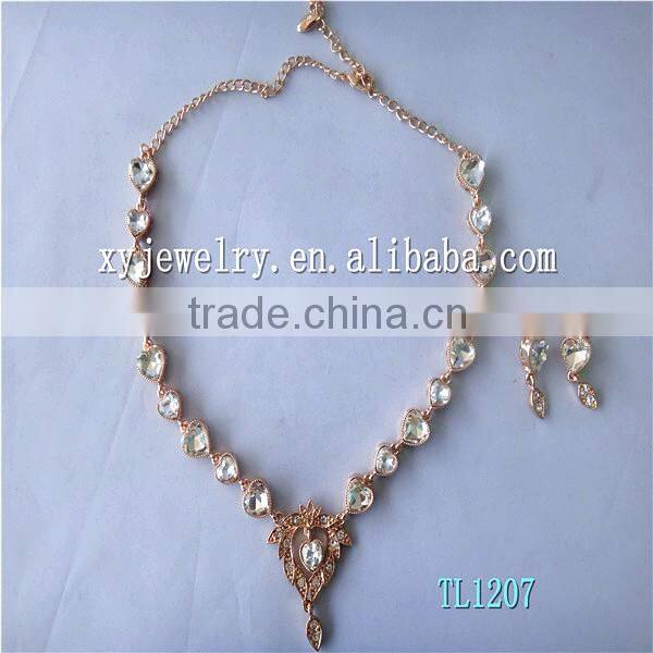 24k gold plated necklace set imitation gold necklace ladies jewelry