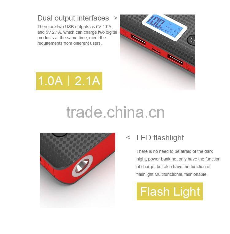 PINENG PN-968 High Quality Dual USB Portable Power Bank With Flashlight