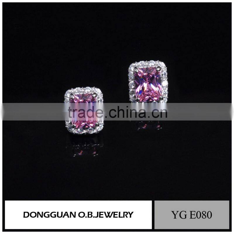 Fashion seed bead earrings for lady 925 silver earrings