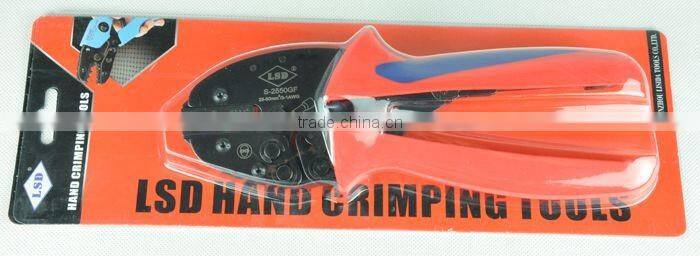 CE ROHS experience production for 10years LSDgood qutails pliers for wire-end ferrules S-2550GF ratchet hand crimping tools