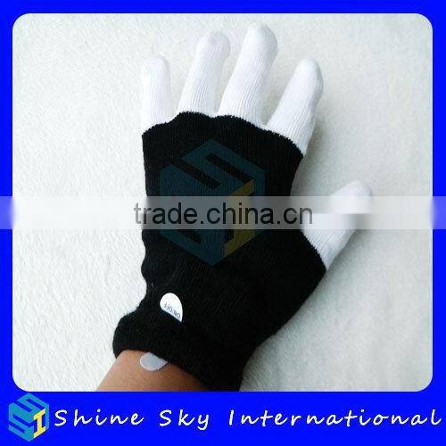 Customized Useful Acrylic Fiber Led Gloves