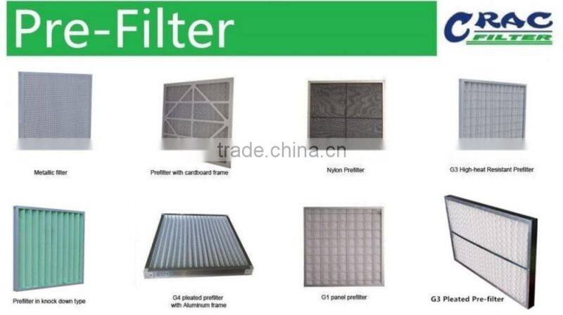 Cardboard frame pleated wire mesh disposable panel pre air filter made in China