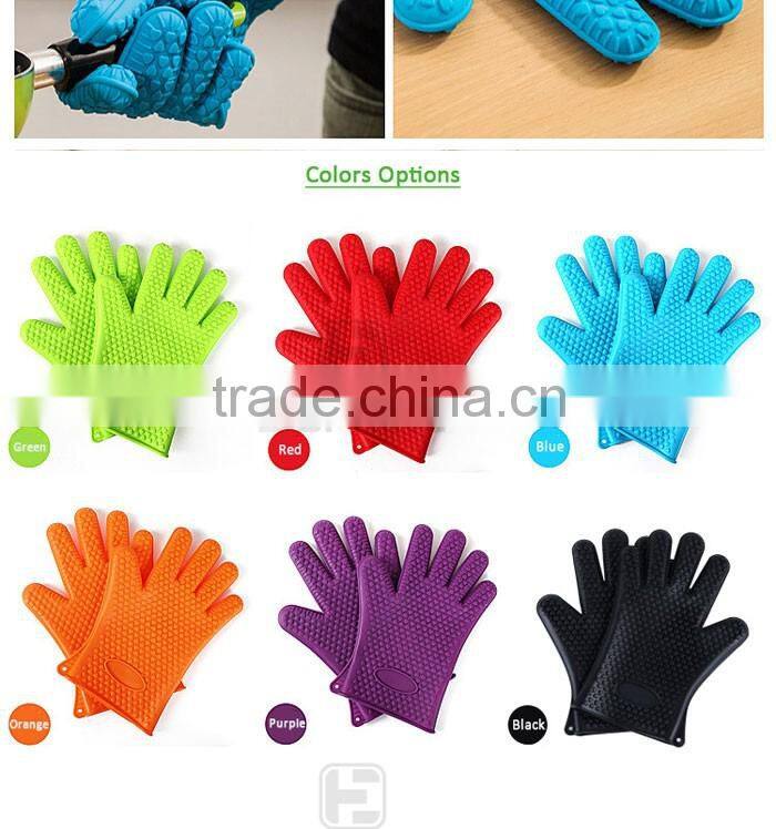 Silicone Oven Mitts,Heat-resistant Grill BBQ baking silicon glove