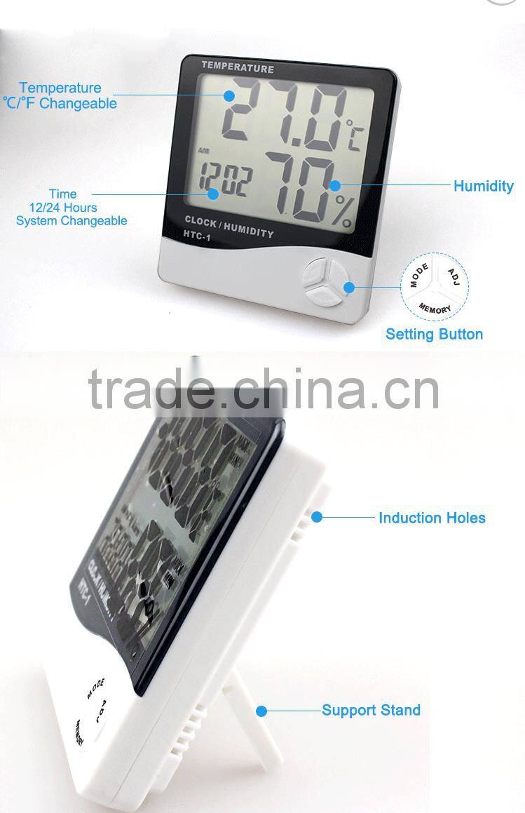 HTC-1 high quality LCDdisplay digital wireless hygrothermograph