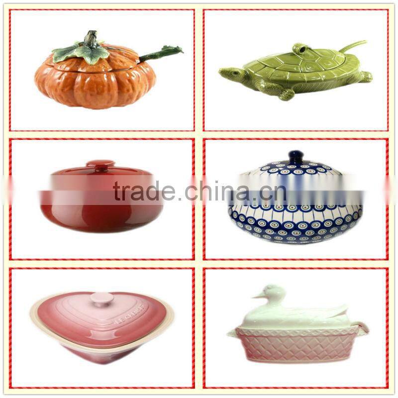 Hot-selling animated ceramic soup bowl set