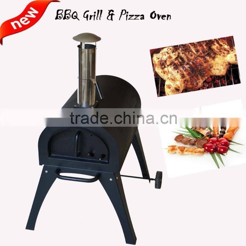 Outdoor Charcoal BBQ Grill Wood Fired Pizza Oven Baker