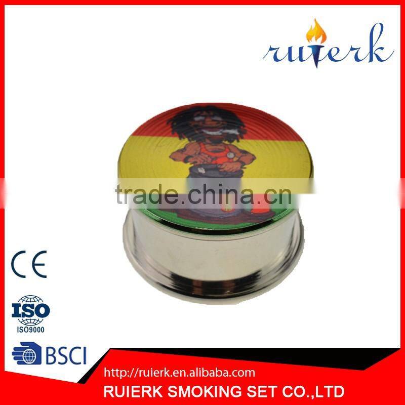 Chrome Crusher Large heavy Zinc Tobacoo Spice Herb Grinder 855