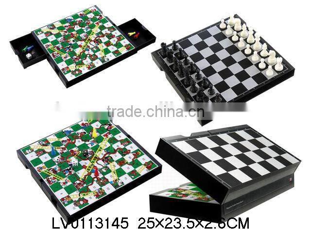 2 in 1 chess board game & snake ladder chess games