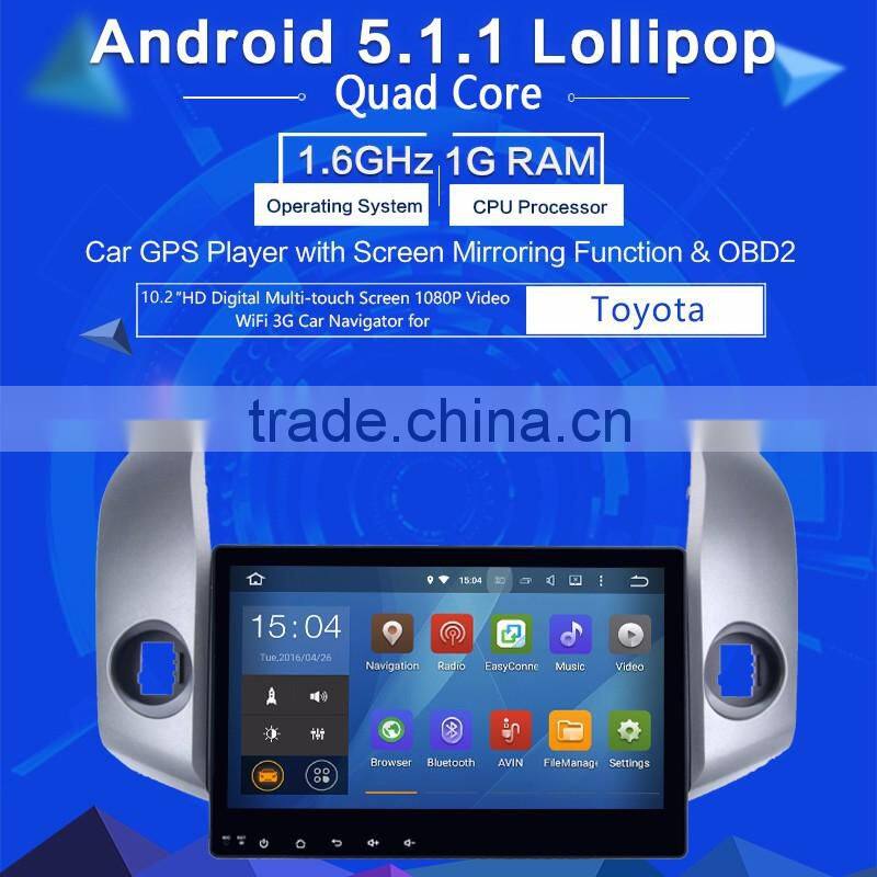 Car dvd player bluetooth universal gps for rav4 with gps