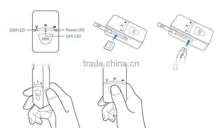 Long battery life mini hidden personal GPS tracker which is used for kids, elders and assets with Android and iOS APP