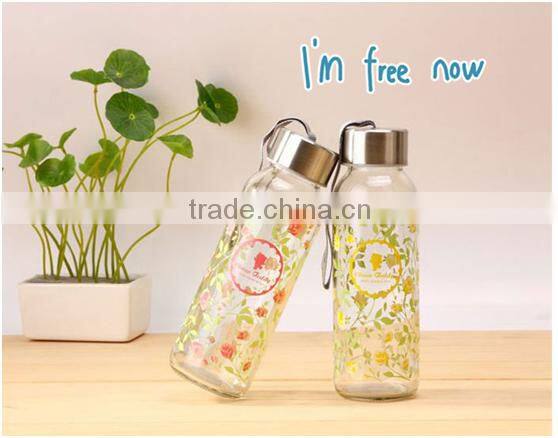 500ml 300ml heat-resistant glass thermos bottle outdoor WB087R