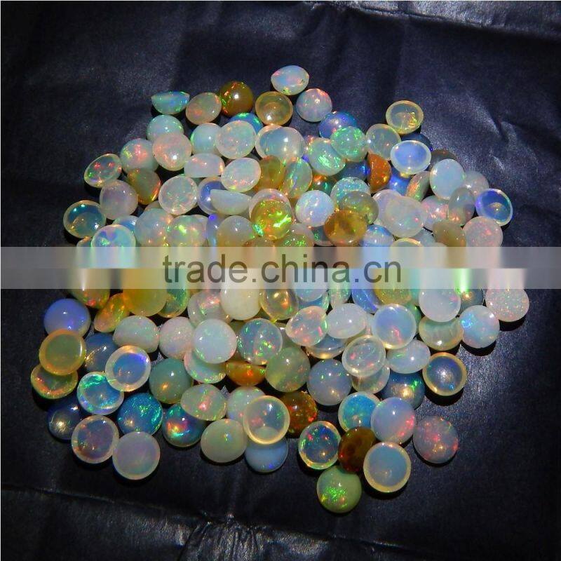 7mm NATURAL ETHIOPIAN OPAL NICE RAINBOW FIRE QUALITY LOT