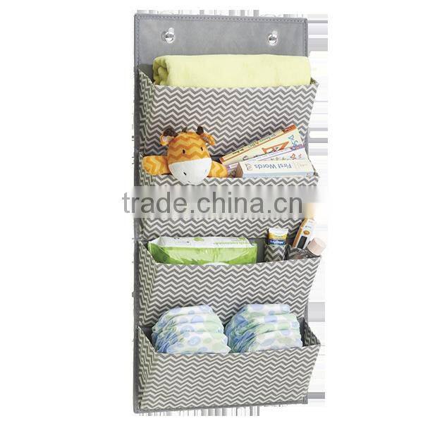 Foldable Nonwoven Kids Overdoor Hanging Organizer Boxes with Cartoon