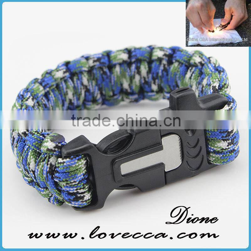Bracelet survival kit band buckles paracord buckle with logo for paracord bracelet