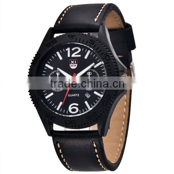 Luxury Dial Diameter 40mm Leather Watch For Men