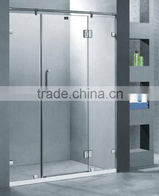 tempered sliding glass frameless shower door