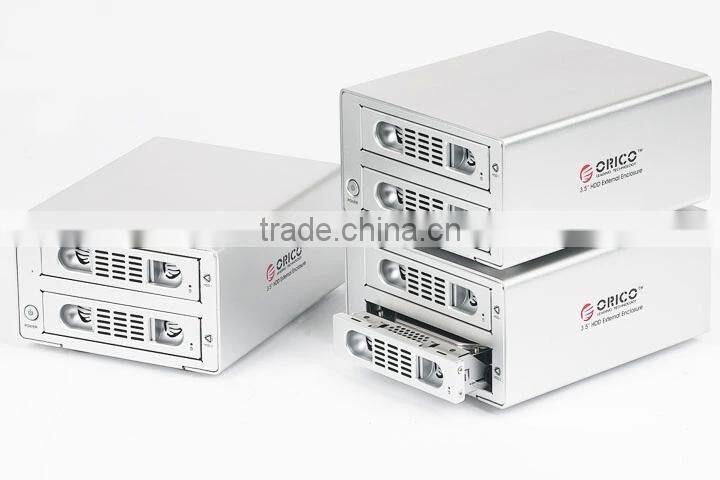 RAID / USB3.0 to 3.5" 2 Bay SATA HDD Enclosure