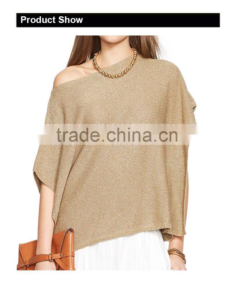 16FZLS05 New linen poncho fashionable linen clothing for women