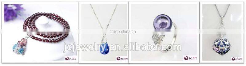 Wholesale Silver Foil Mini Lampwork Glass Bottle Perfume Scent Ring Size Adjustable Aromatherapy Diffuser Ring Aroma Ring