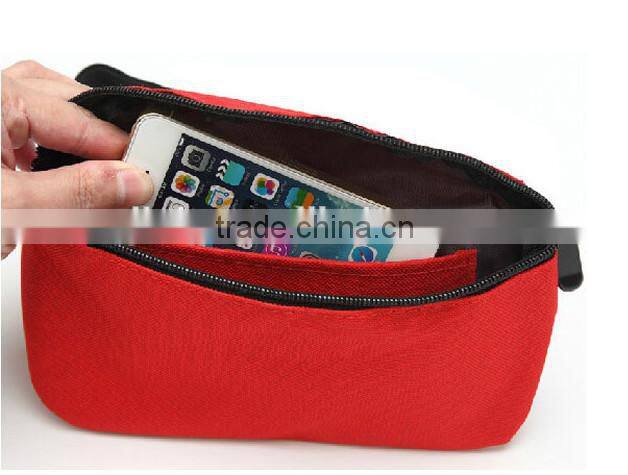 fashion running red waist bag for phone