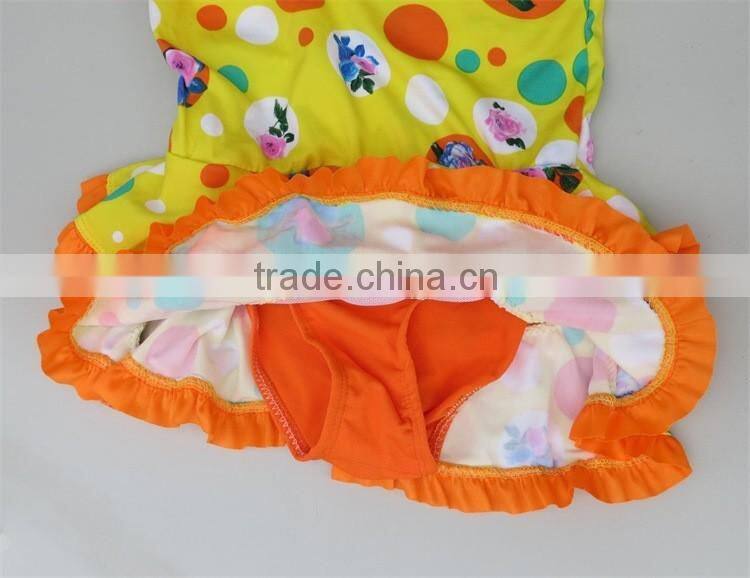 professional factory wholesale one-piece Polyester Swimsuit For Kids Girls Swimwear