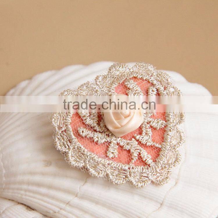 MYLOVE original heart hat women lace hairpins with rose hair jewelry