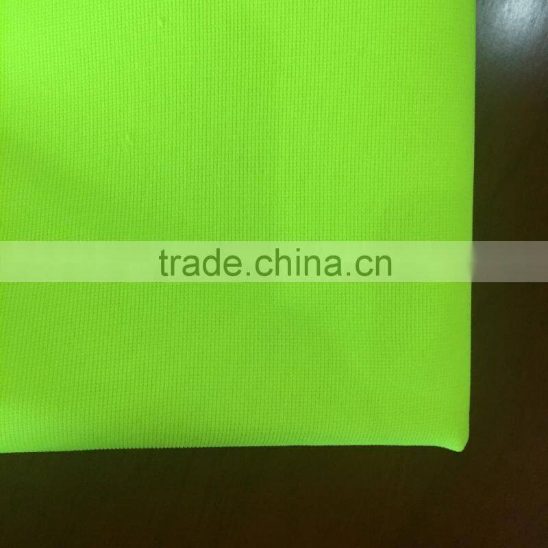 100gsm 100%polyester warp knitted fluorescent fabric for safety vest