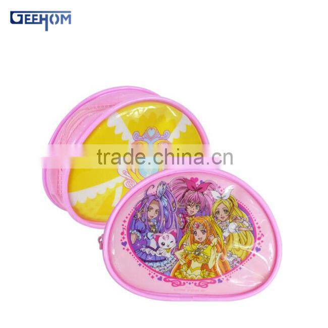 Korean fancy kids cheap pvc coin pouch