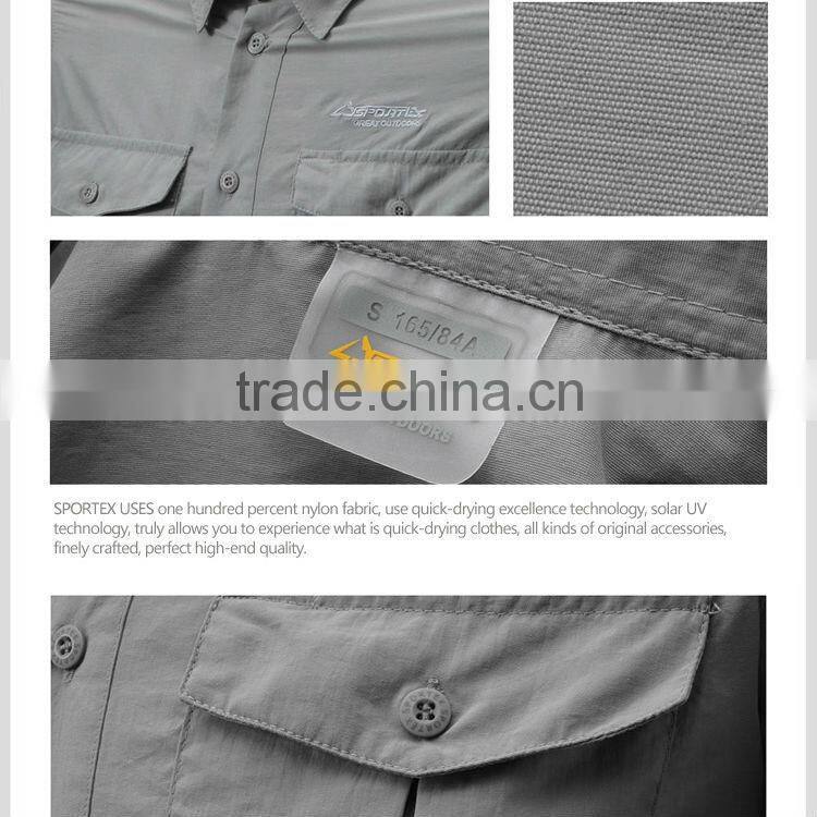 2014 latest men quick dry man shirt hiking bivouac apparel quick dry light weight trekking wholesale fitness clothing