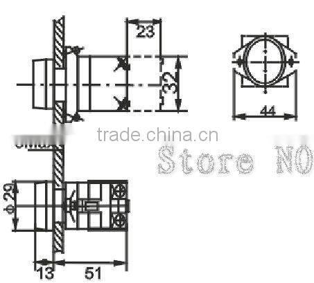 flat momentary push button electrical switch KD39A-11