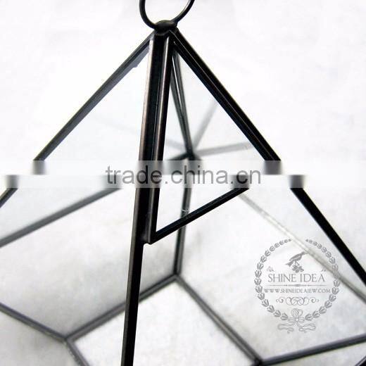 15*15*20cm geometric tower glass terrarium transparent flower arrangement air plant planter greenhouse home decoration 0100008