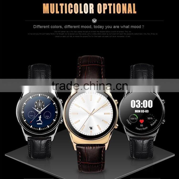 Factory direct sw09 round screen smart health heart rate test watches