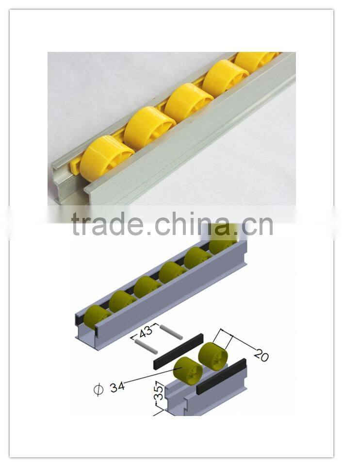 JY-2045A|Vibrating aluminum roller track|Motorized slide rail|China machinery transport conveyor roller