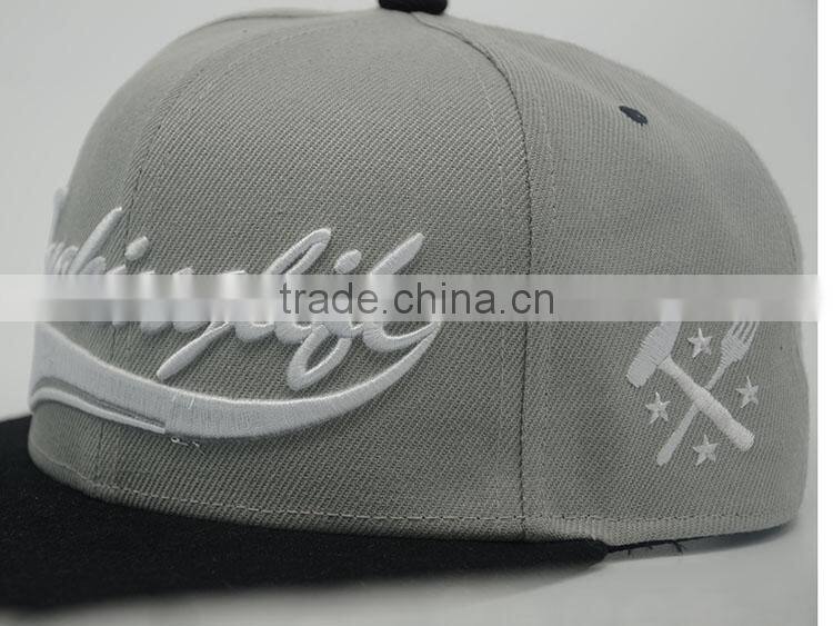 Newest design high quality 3D embroidery custom snapback caps snapback