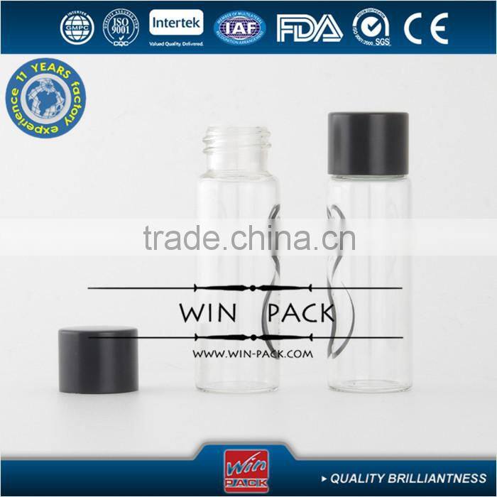 5ml,10ml clear glass bottle gold screw cap,top quality essential oil bottle