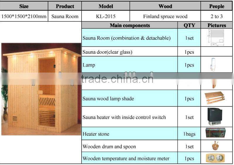 Total sauna room with CE / total sauna