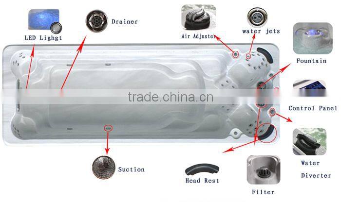 Top selling spa pool/large outdoor spa pool/jet pool spa