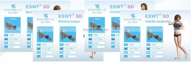 portable beauty system acoustic shockwave for cellulite removal device - ESWT SD