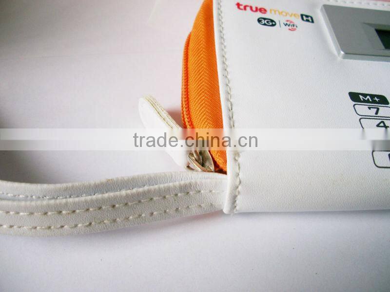 promotional item solar electronic pencil case calculator bag purse calculator