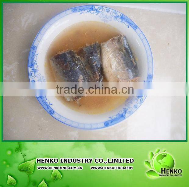 canned mackerel in brine