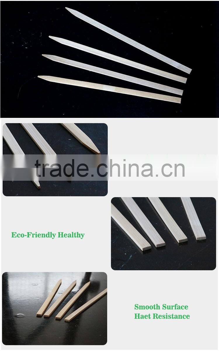 Not Coated Finishing flat bamboo skewers
