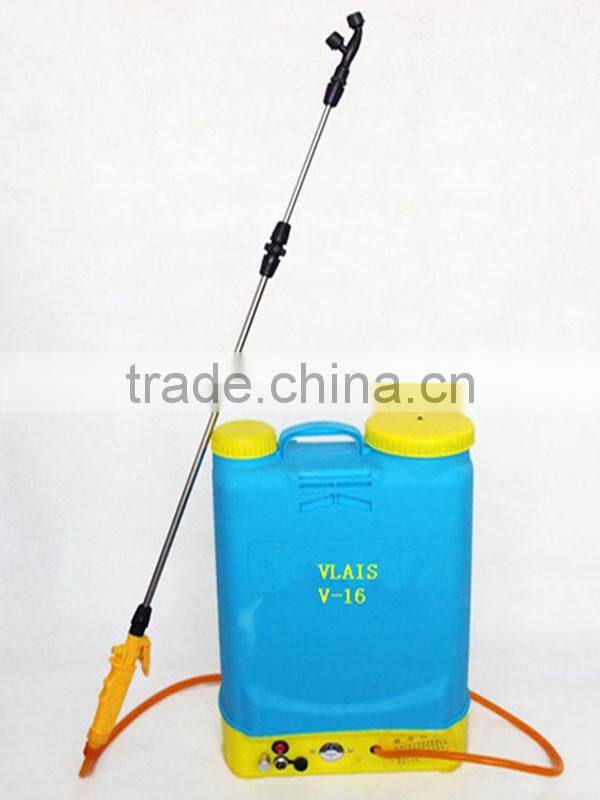Vlais 16L battery sprayer,agriculture rechargeable electric sprayer,battery sprayer for farmer use