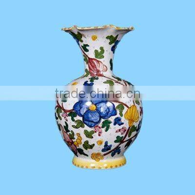 ceramic round italian art vases