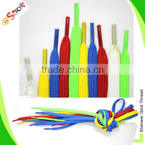 Green fluorescence shoelaces, ribbon shoelace
